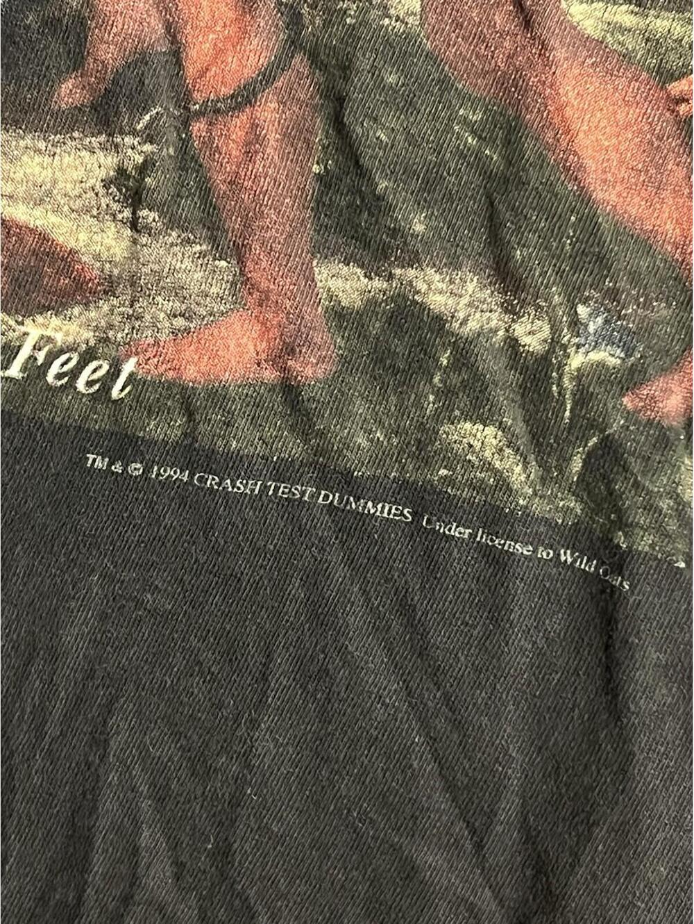 RARE VTG 1994 Crash Test Dummies God Shuffled His Feet Album Promo Tee Mens L - Picture 3 of 9